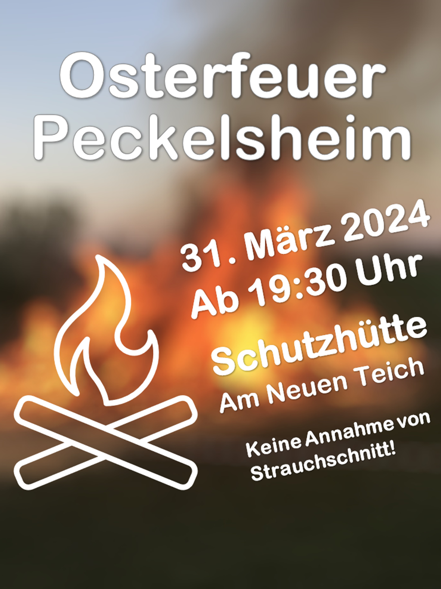 News: Osterfeuer 2024 der Jugendfeuerwehr • Löschzug Peckelsheim
