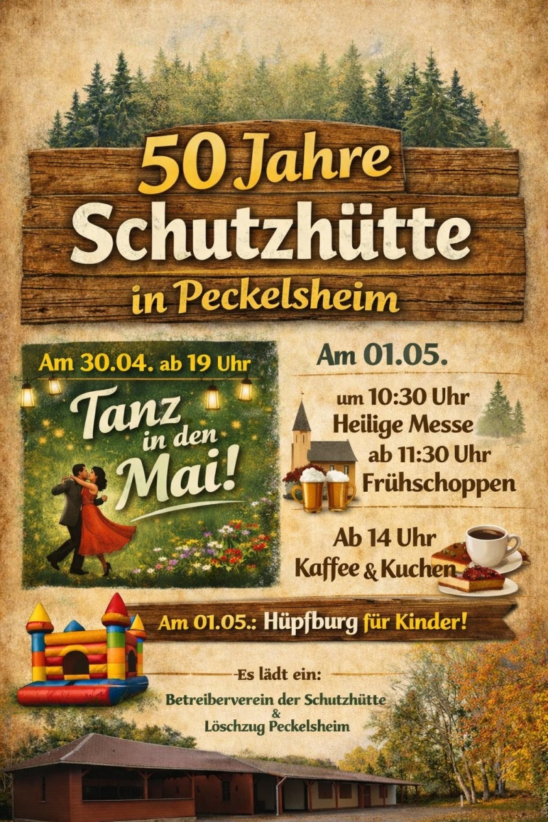 Tanz in den Mai an der Schutzhütte